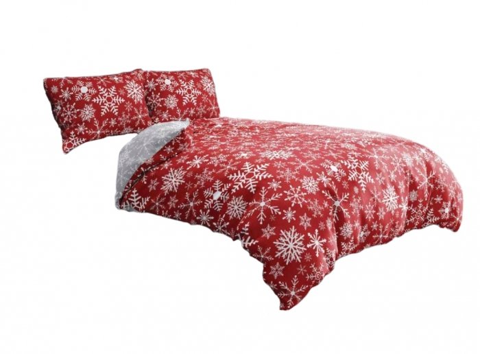 Pościel świąteczna zimowa pluszowa mikrofibra 160x200 wz. ROT221019-19