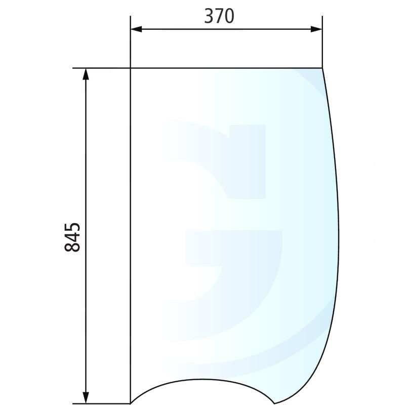 Szyba boczna prawa Fendt 206V 206F 210812010660