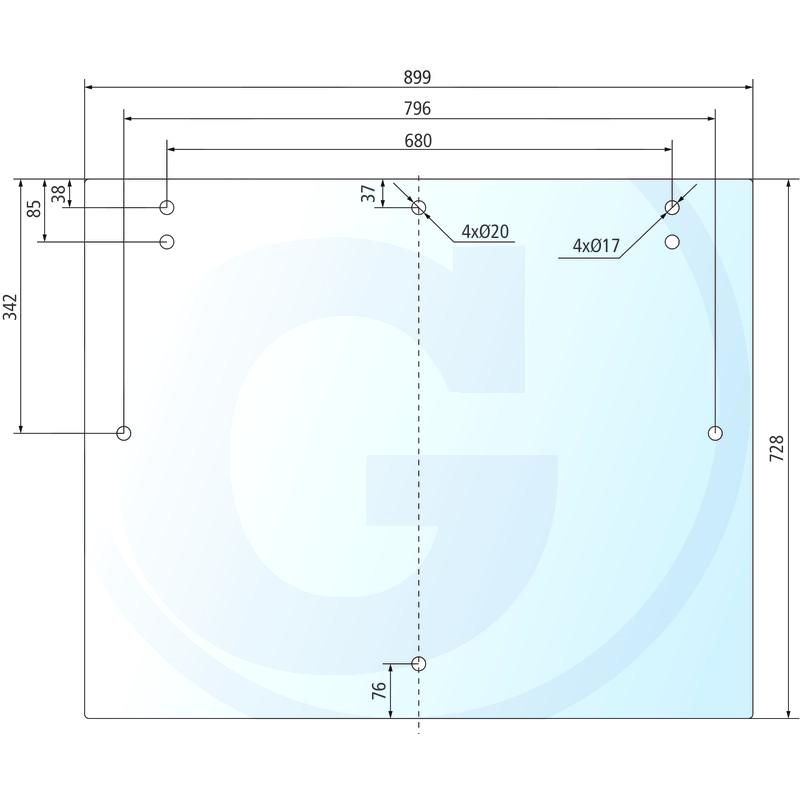Szyba tylna FIAT F 5154756