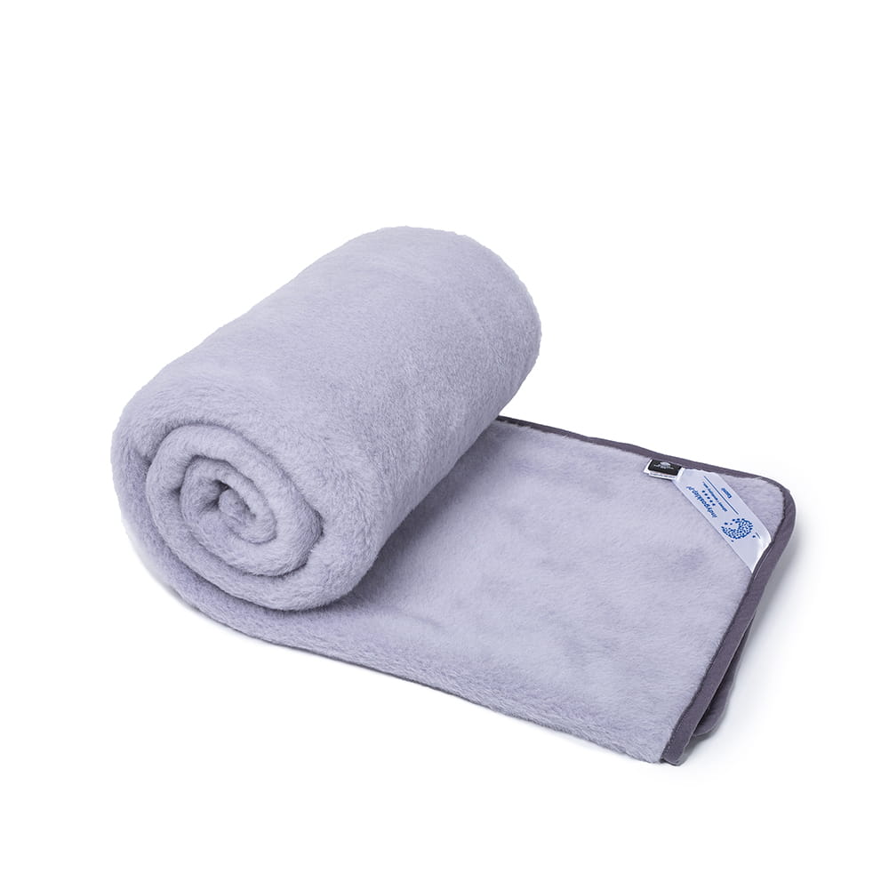 Koc wełniany kaszmir silver 140x200 (+-5cm)