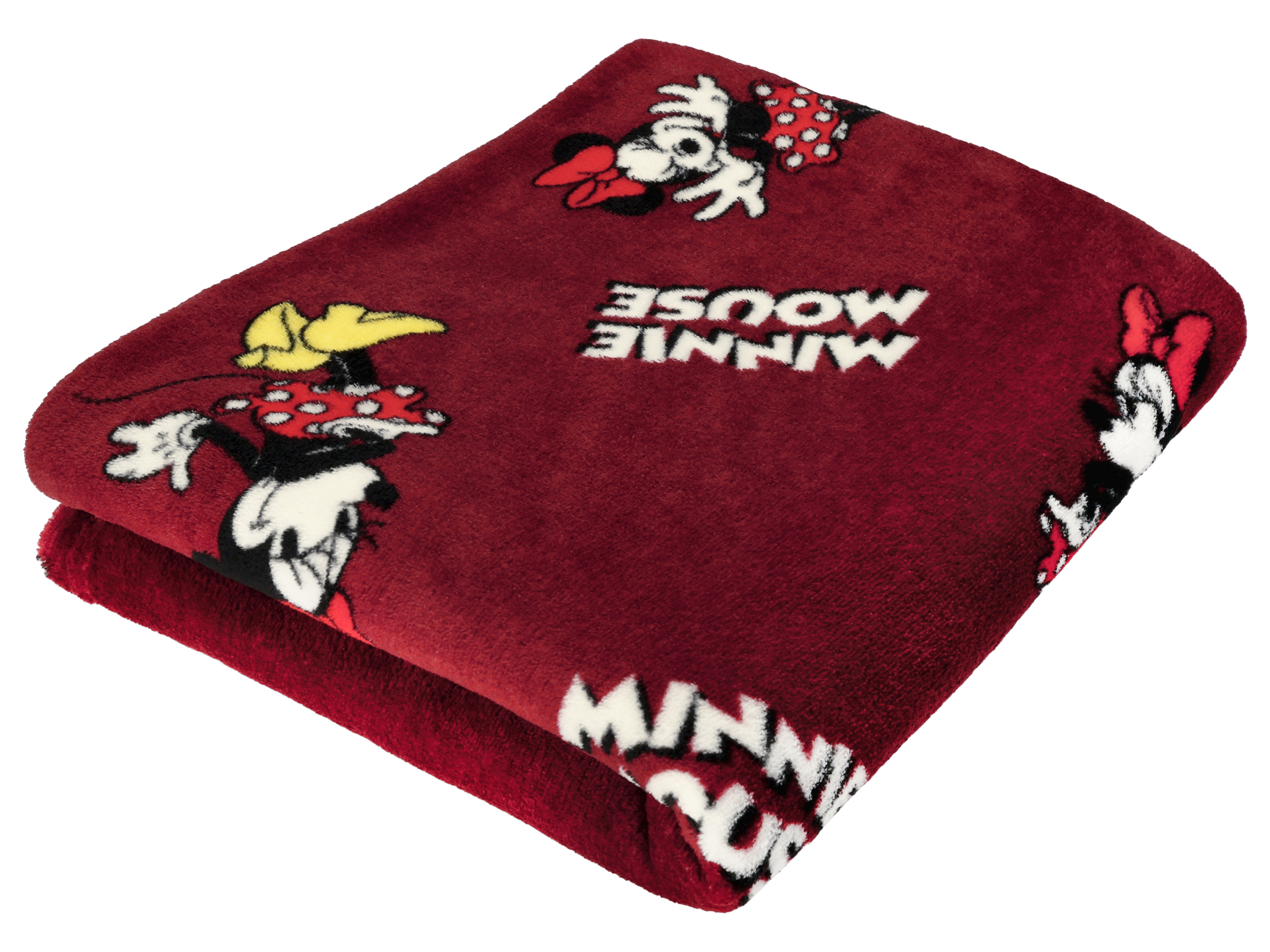 Zestaw prezentowy: koc z poduszką profilowaną Wzór Myszka Minnie