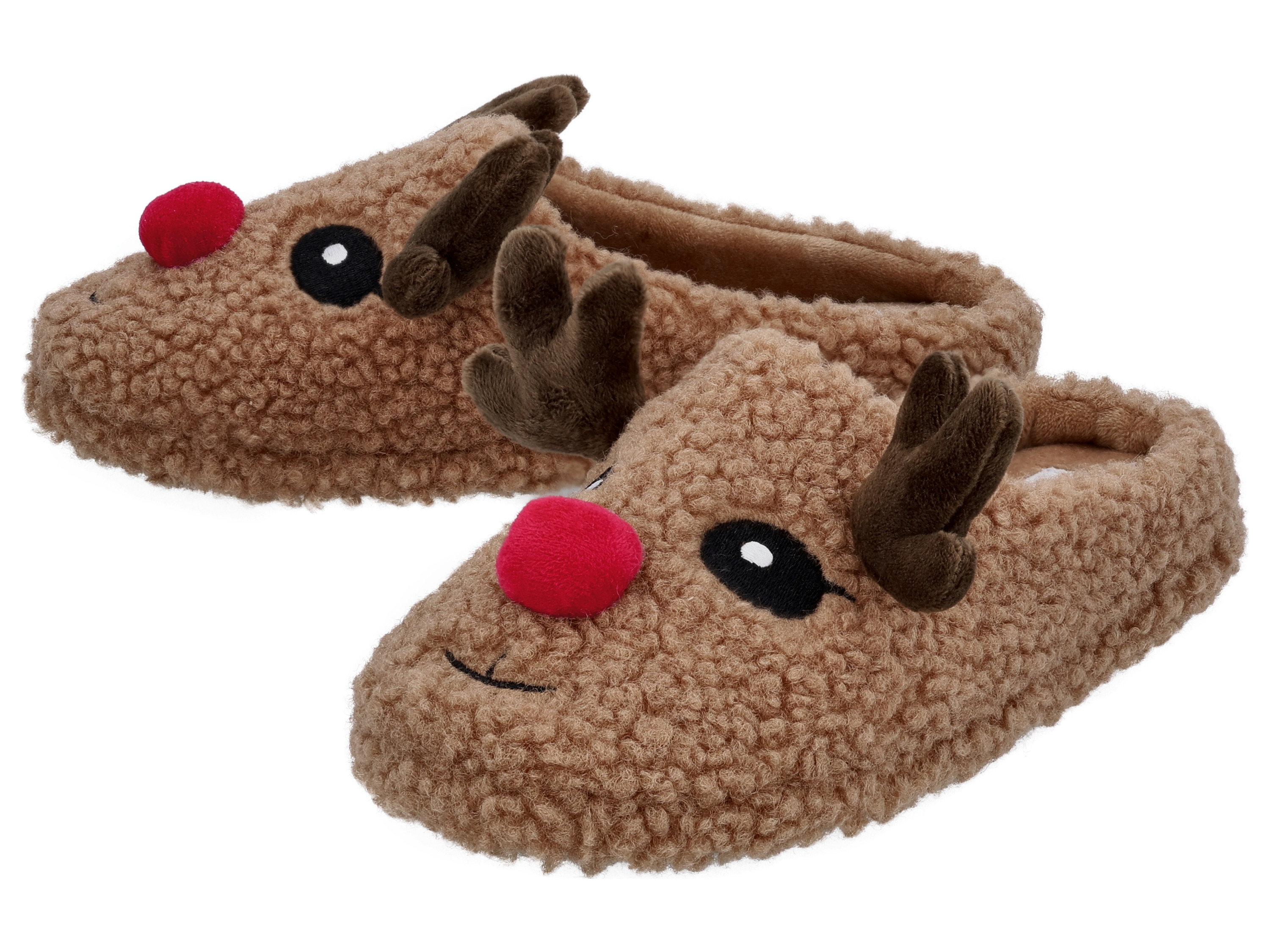 esmara Kapcie damskie ze wzorem świątecznym Brązowy, 39