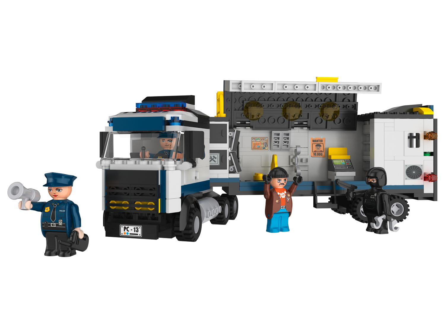 Playtive Clippys Zestaw do zabawy "M" Ciężarówka policyjna