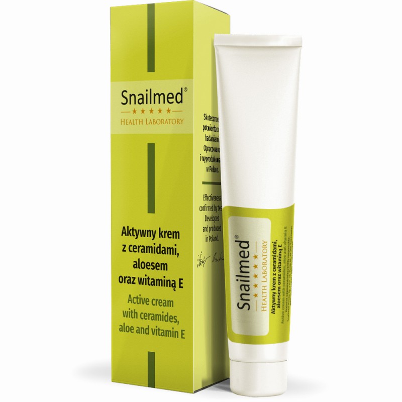 Snailmed Aktywny krem pod oczy z ceramidami, aloesem + witaminy 25 ml