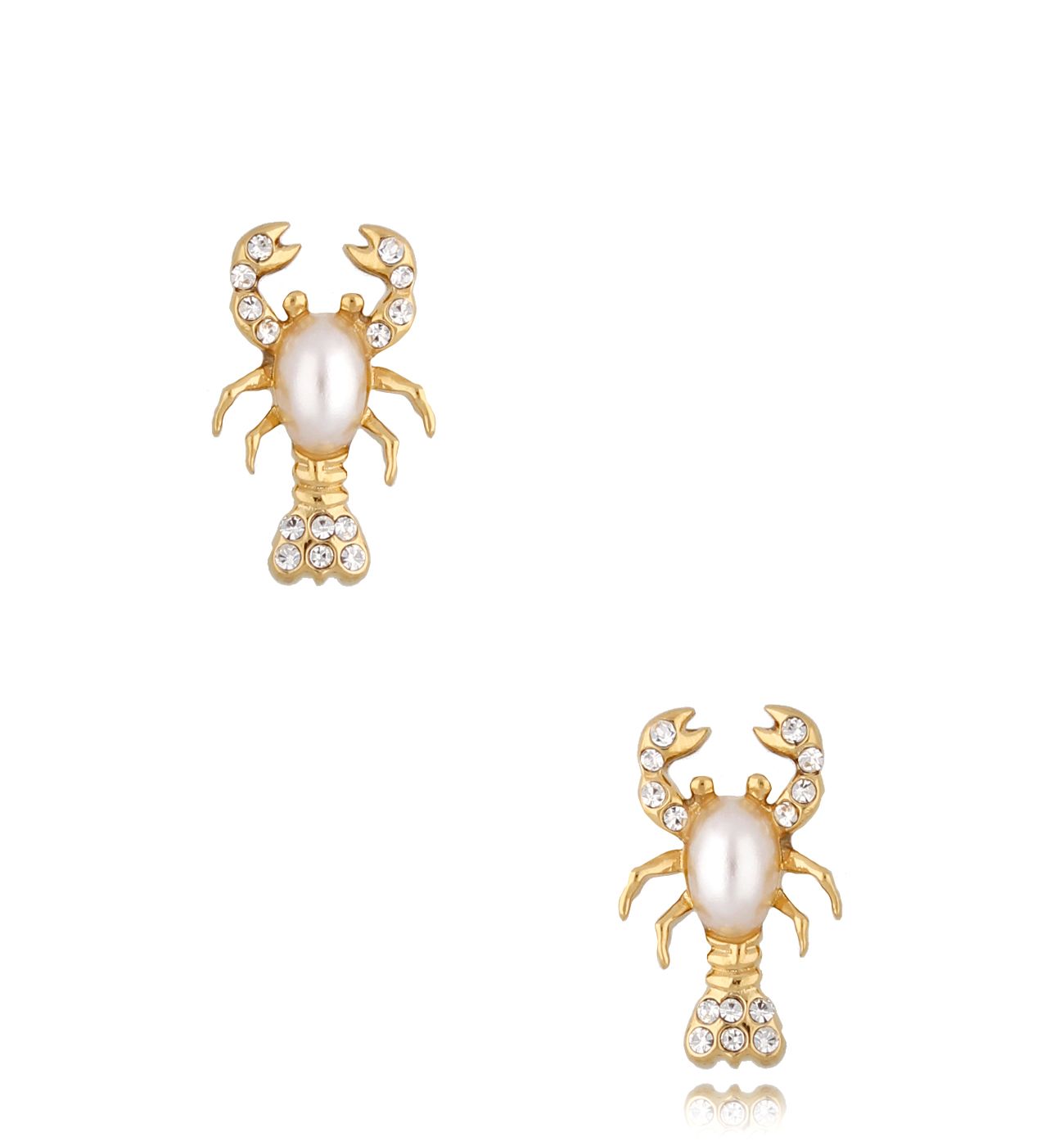 Kolczyki homary złote Summer Dream KSA0638