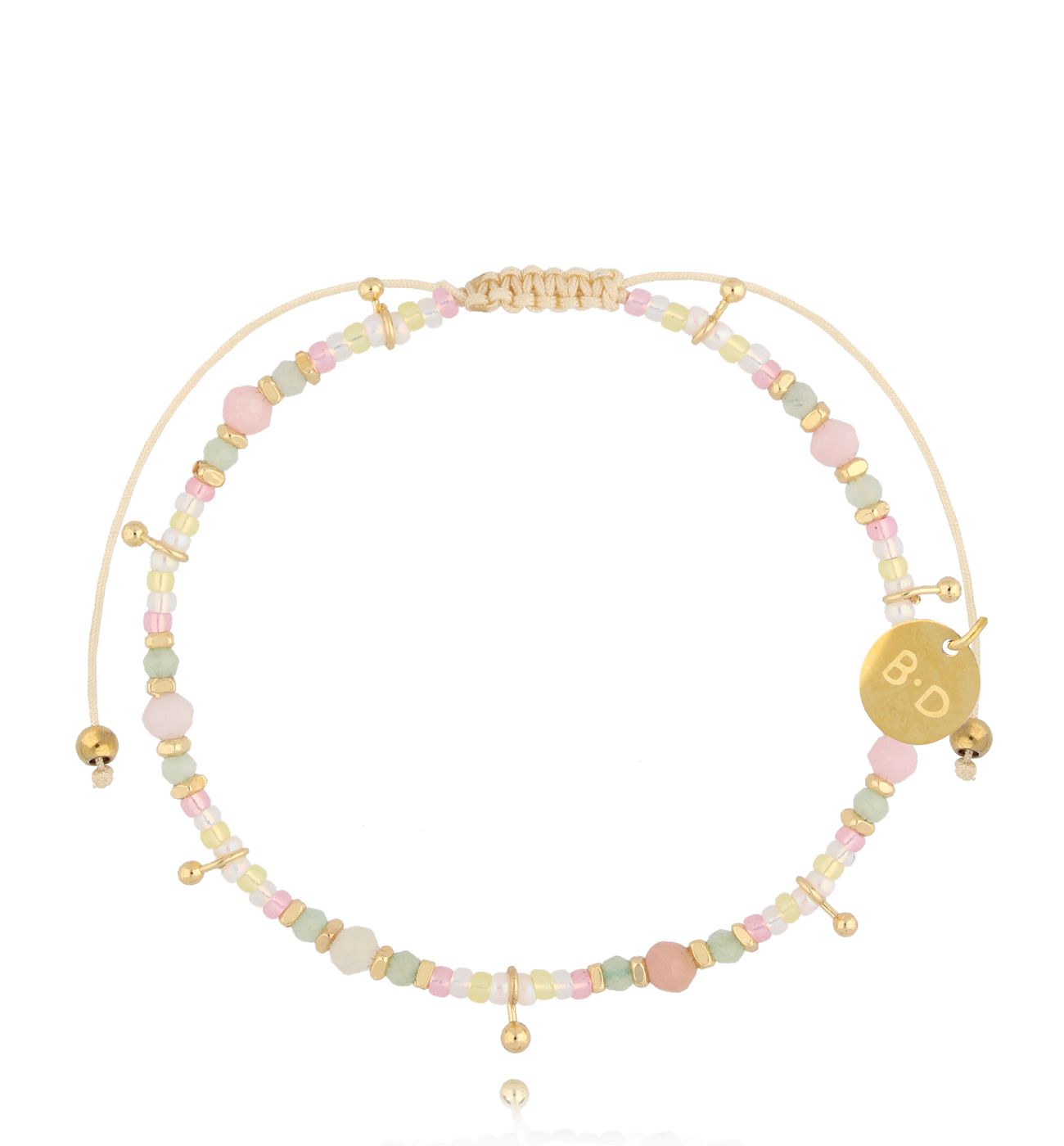 Bransoletka z różowymi opalami Kimi BMT0252 - By Dziubeka