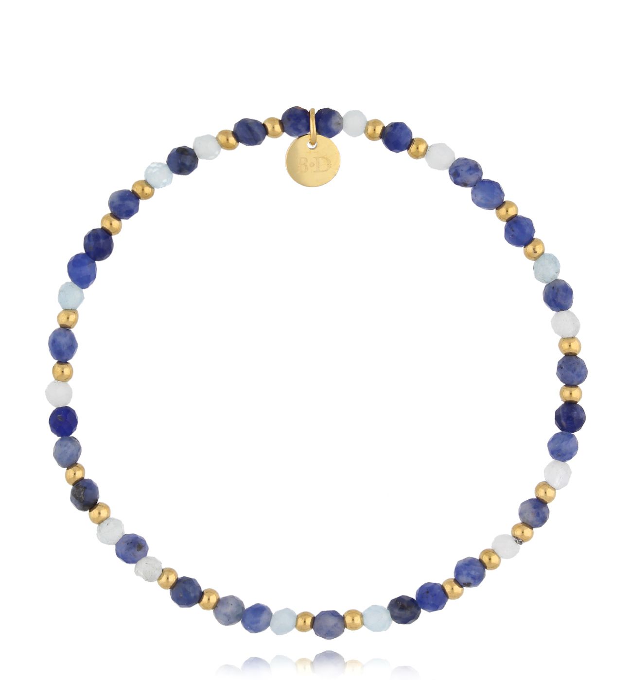 Bransoletka niebieska z kamieniami naturalnymi Latifa BSC1585