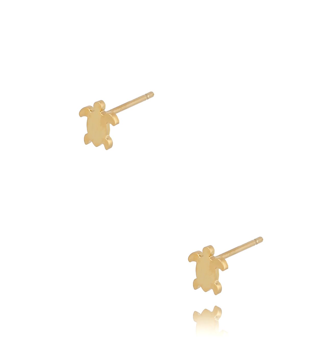 Kolczyki żółwie złote Summer Turtle - By Dziubeka