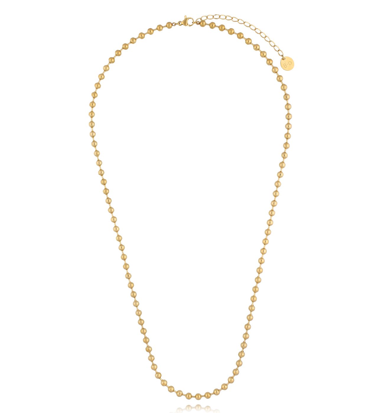 Naszyjnik z kuleczkami złoty NSY0424 - By Dziubeka