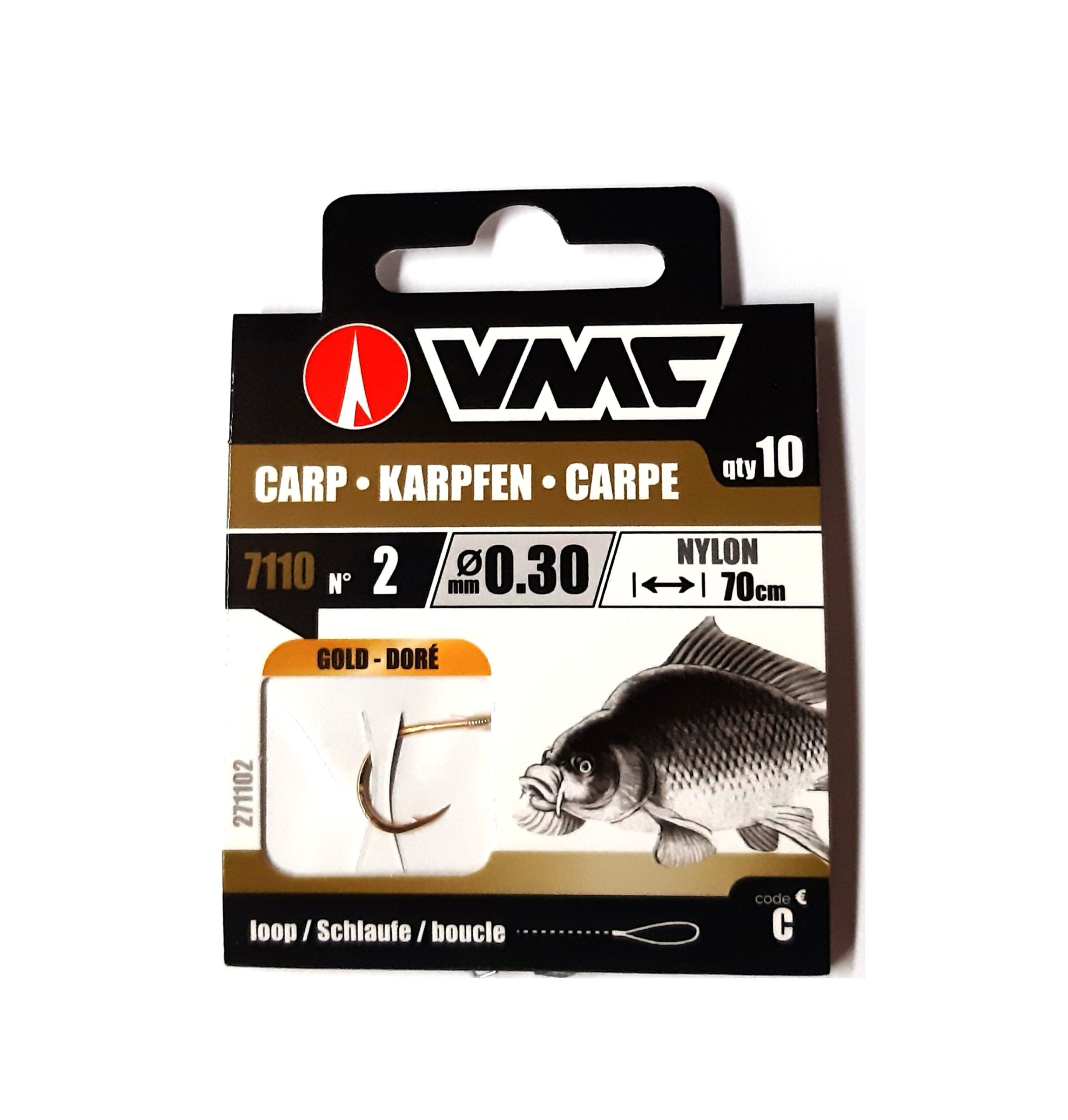 VMC Przypony Carp Złoty Gold Nr6