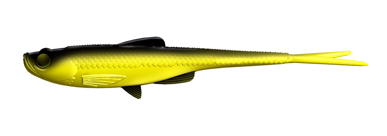 Libra Lures Guma Bleak V-Tail 20cm #006 Hot Yellow