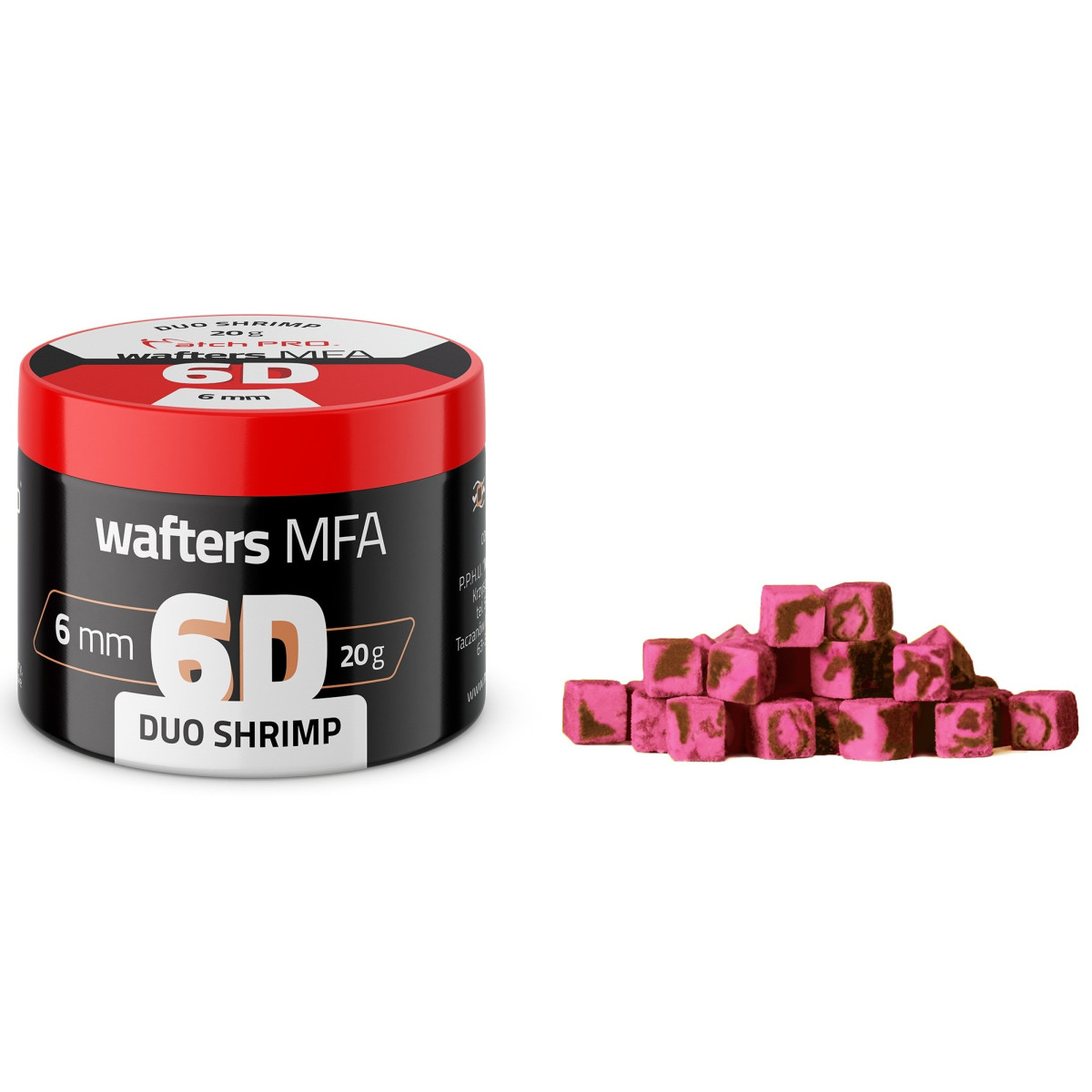 MatchPro Przynęta 6D MFA Wafters 6x6mm Duo Shrimp