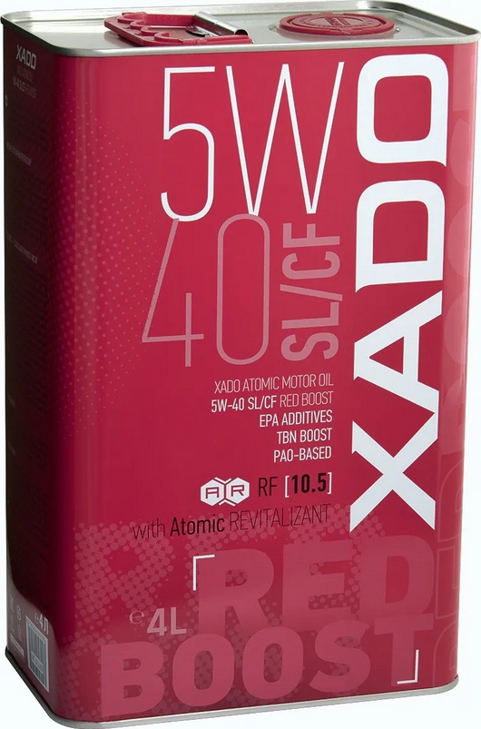XADO ATOMIC OIL RED BOOST SL/CF 5W40 4L - Petrostar