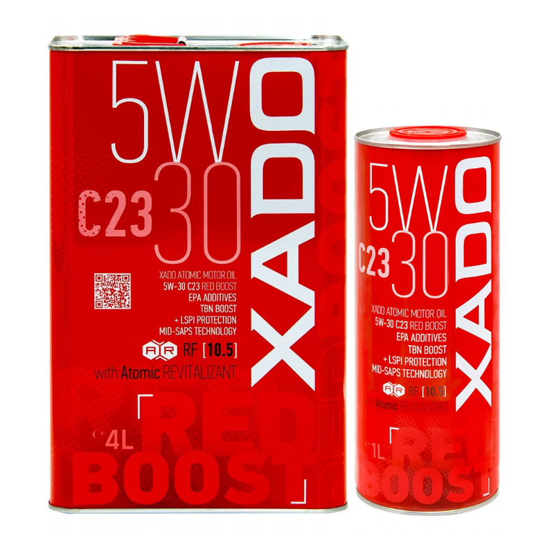 XADO ATOMIC OIL RED BOOST 5W30 C23 SM/CF 5L - Petrostar