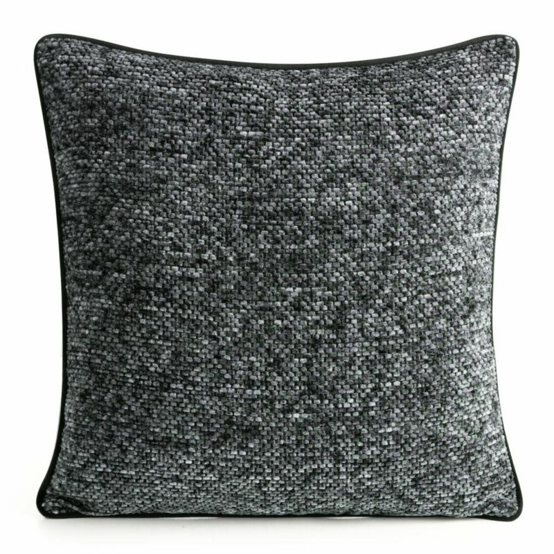Poszewka Bari 02 Eurofirany dekoracyjna na poduszkę 45x45 cm Szara 1 szt.