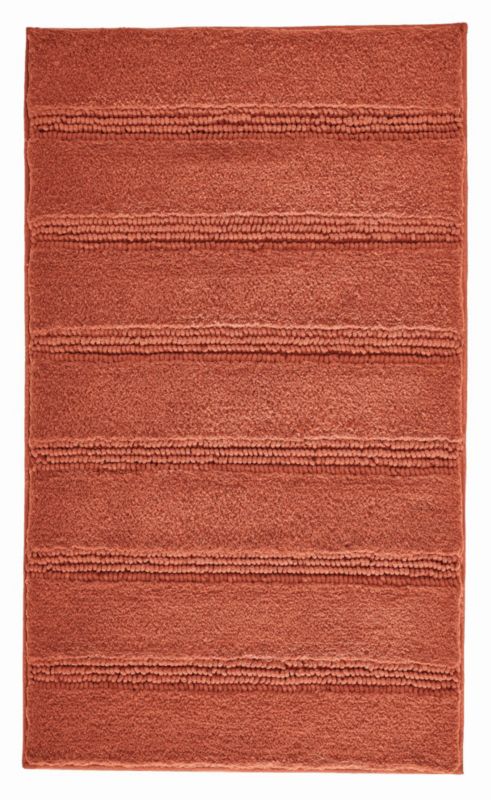 Dywanik łazienkowy Kleine Wolke Monrovia pomarańczowy 60x100 cm, antypoślizgowy, 1 szt.