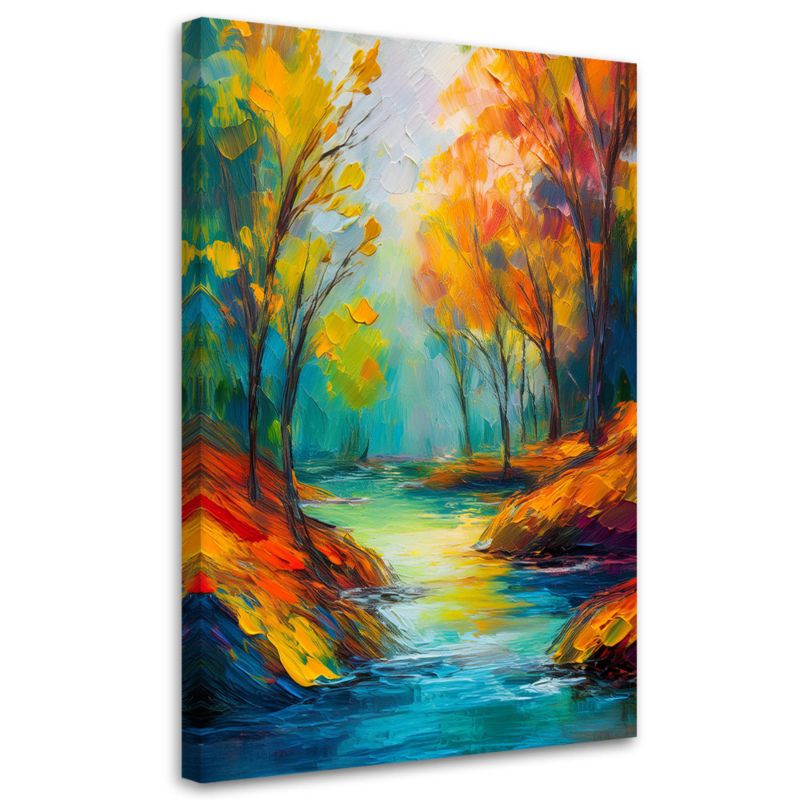 Obraz na płótnie Feeby Kolorowy Las 80x120cm 1szt