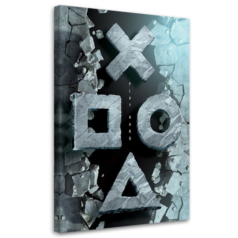 Obraz do pokoju gracza Feeby Przyciski do kontrolera 70x100cm 1szt