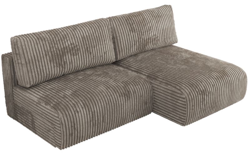 Narożnik MKS Meble VIVO L strona prawa jasnobrązowy sztruks 1szt.