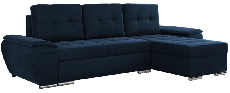 Narożnik MKS Meble UMBRIA L uniwersalny Ciemnoniebieski welvet 1szt.