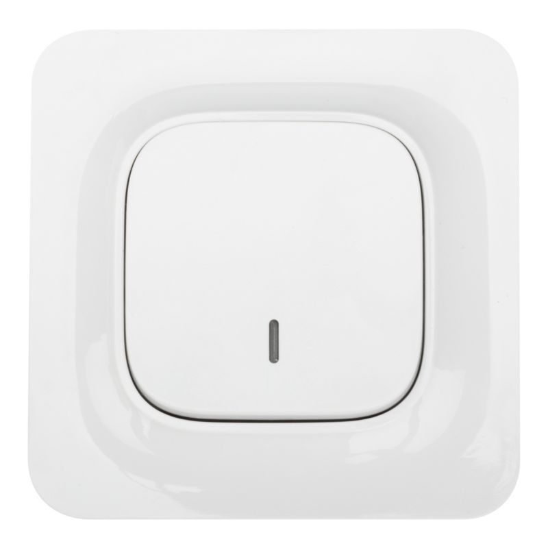 Łącznik przycisk z podświetleniem Jacobsen Kennet biały