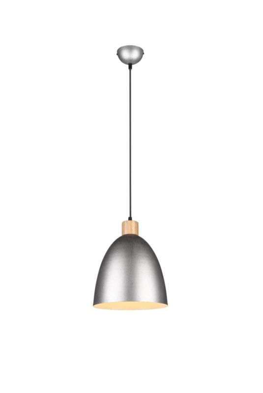 Lampa wisząca RL Jagger srebrno-jasne drewno wym: 150 x 25 x 25 cm 1xE27 x 1 szt.