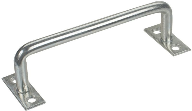 Uchwyt uniwersalny 110 x 12 mm ocynkowany biały