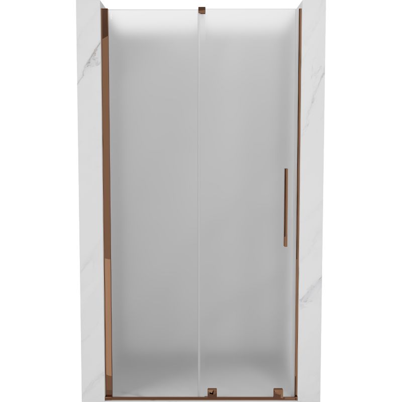 Drzwi prysznicowe Mexen Velar szron różowe złoto 90x200 cm 1 szt.