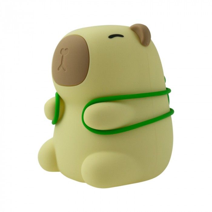 Lampka stołowa Mary's Nocne zielono-brązowa LED 2.5W 3000K + RGB bezprzewodowa IP20 wym: 11.6 x 9.5 x 9.2 cm silikon - 1 szt.