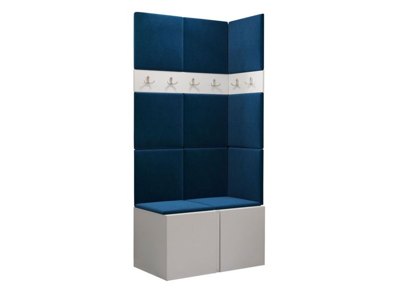 Garderoba MIRJAN 24 Orion I biały + granatowy 1 kpl.