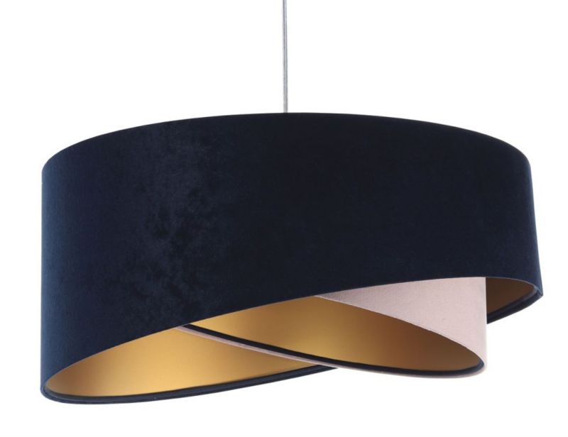 Lampa Bps Koncept wisząca SAPPHIRE granatowa/złota 1 szt