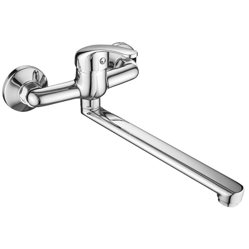 Bateria zlewozmywakowa Kuchinox ścienna Pedro Ruchoma wylewka Chrom 1 szt.