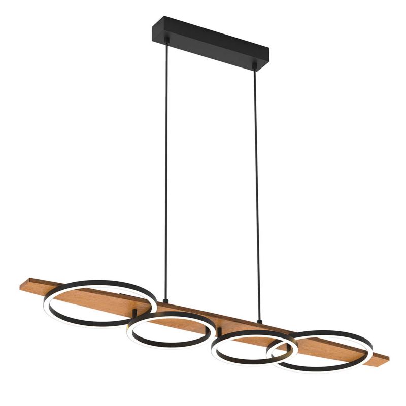 Lampa wisząca Sanico Goldlux melisa LED 35W czarna 4000K IP20 - 1 szt.