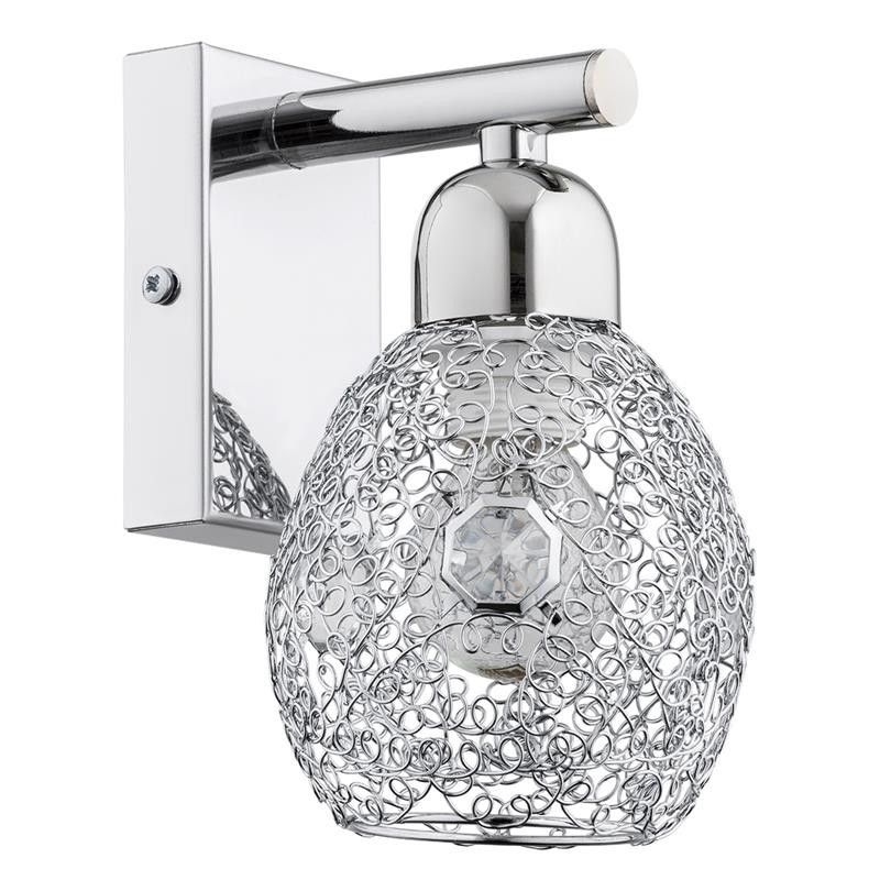 Kinkiet ścienny Alfa Koszyczki chromowany 1 x E14 x 10W IP20 wym: 20 x 12 x 8 cm - 1 szt.
