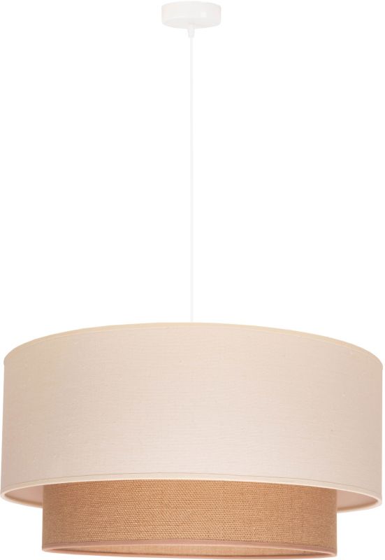 Lampa wisząca Duolla Boho 1 x E27 kremowa / juta