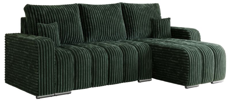 Narożnik MKS Meble KIRASSO L uniwersalny Zielony sztruks 1szt.