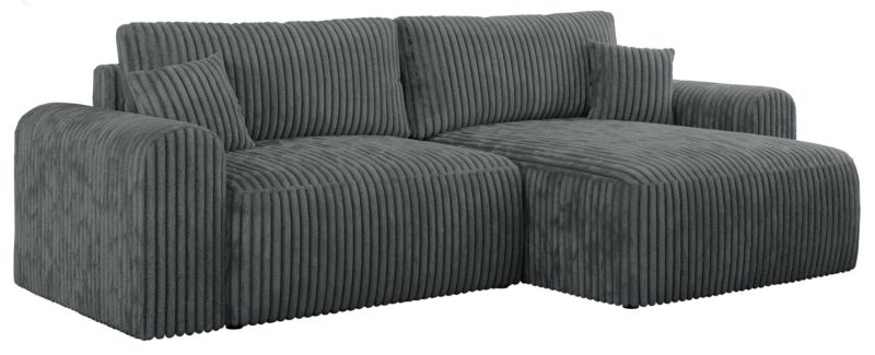 Narożnik MKS Meble NELSON L uniwersalny szary sztruks 1szt.