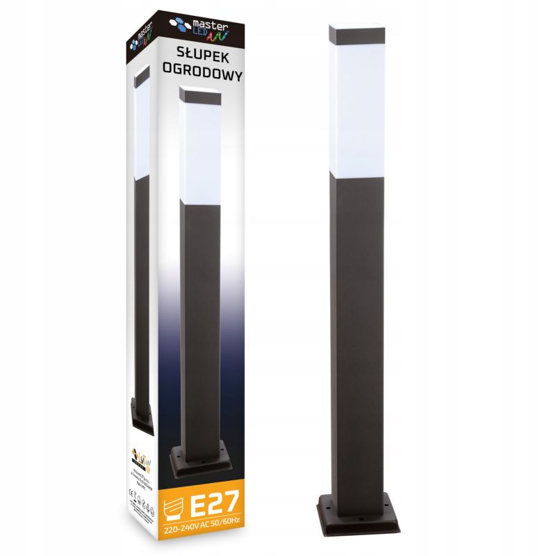 Lampa ogrodowa LED MasterLED Havana E27 45cm IP44 czarna 1 szt.