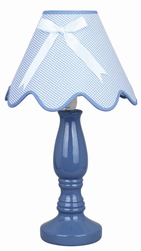 Lampka stołowa Candellux Lola niebieska 1 x E14 x 40W IP20 wym: 41 x 26 x 26 cm ceramika - 1 szt.