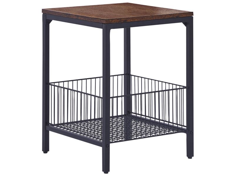 Stolik pomocniczy Kenner Ciemne drewno 1 szt.