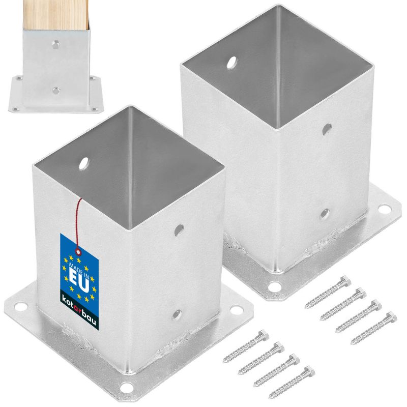Podstawa słupa KOTARBAU przykręcana 100x100 mm 2 szt.