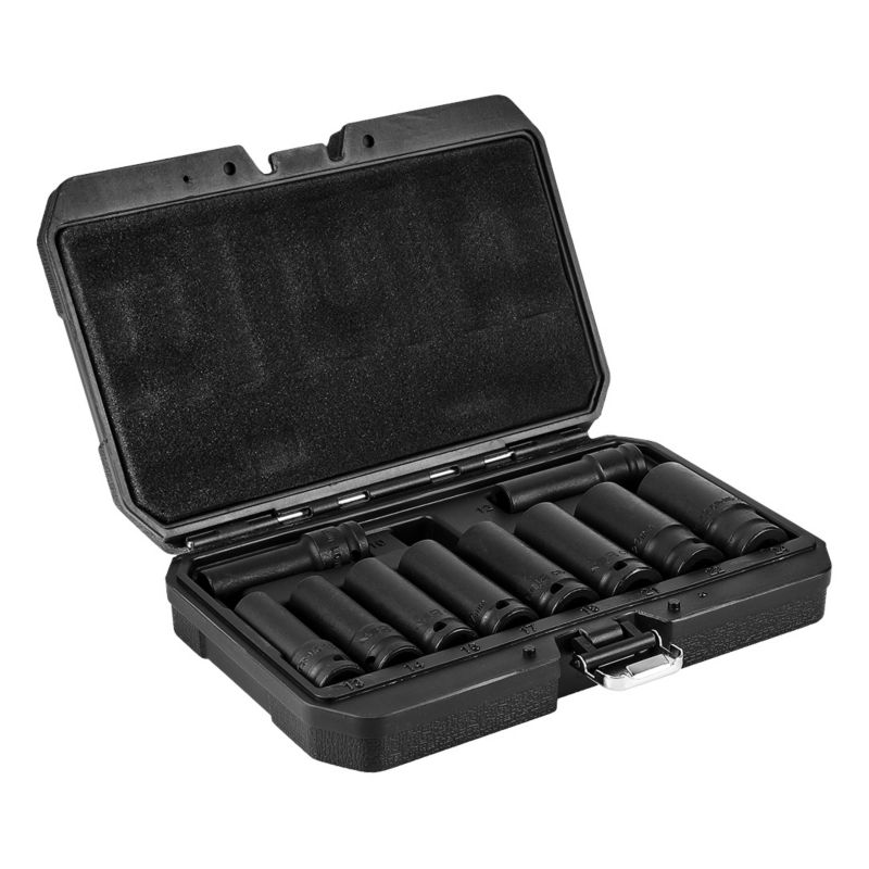 Nasadki udarowe NEO TOOLS 1/2", 10-24 mm, zestaw 10 szt., CrMo 1 kpl