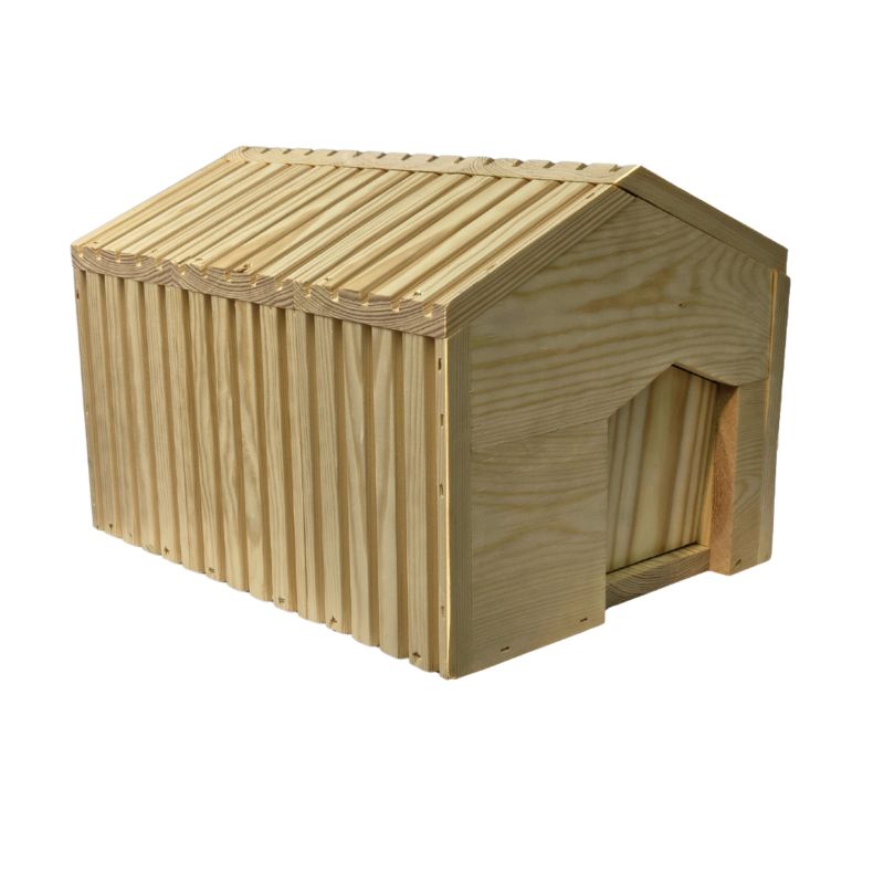 Domek dla jeża MODO24 naturalny drewniany 25x36x27 cm eko 1 szt.