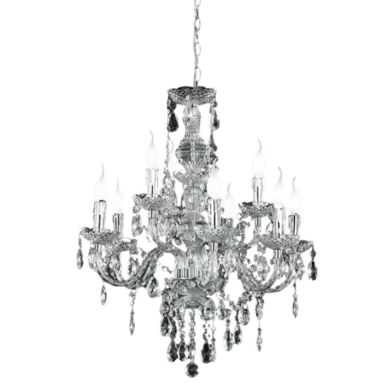 Żyrandol RL Lüster 8474 srebrno-przezroczysty kryształowy 9xE14 x 1 szt.