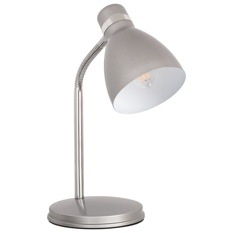 Lampa biurkowa Kanlux Zara chromowana srebrna 1 x E14 x 40W IP20 wym: 30 x 15 x 15 cm metal - 1 szt.
