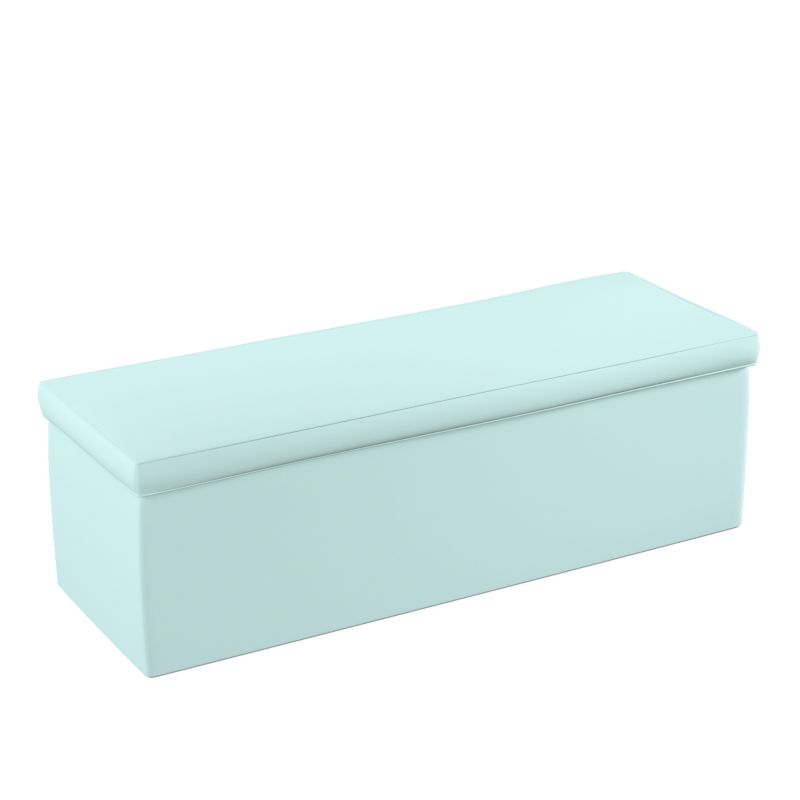 Skrzynia tapicerowana Dekoria 90 x 40 x 40 cm pastelowy błękit 1 szt.