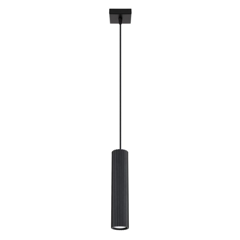 Lampa wisząca Sollux Lighting Karbon 0515 czarna nowoczesna 1xGU10 x 1 szt.