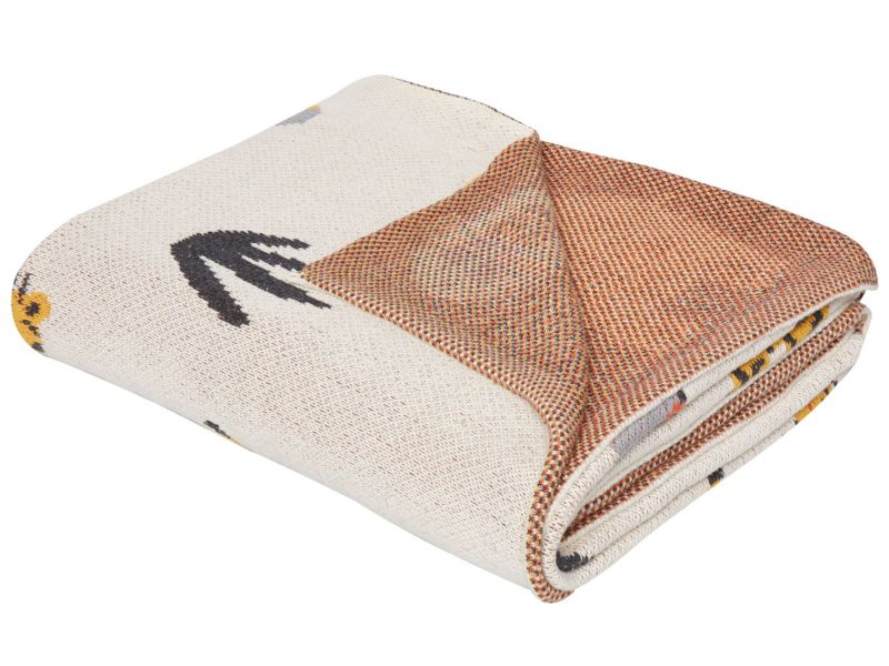 Koc Sameo Bawełna 130 x 170 cm Kolorowy 1 szt.