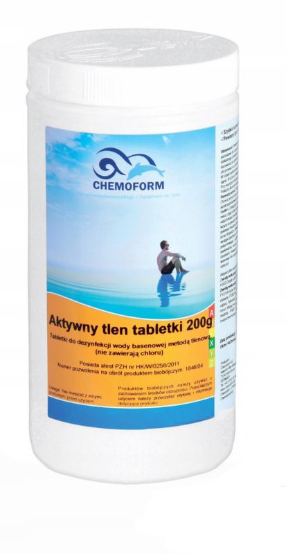 Chemia basenowa, Pool System Chemoform, Aktywny Tlen, Tabletki 20G, 1kg, 1szt.