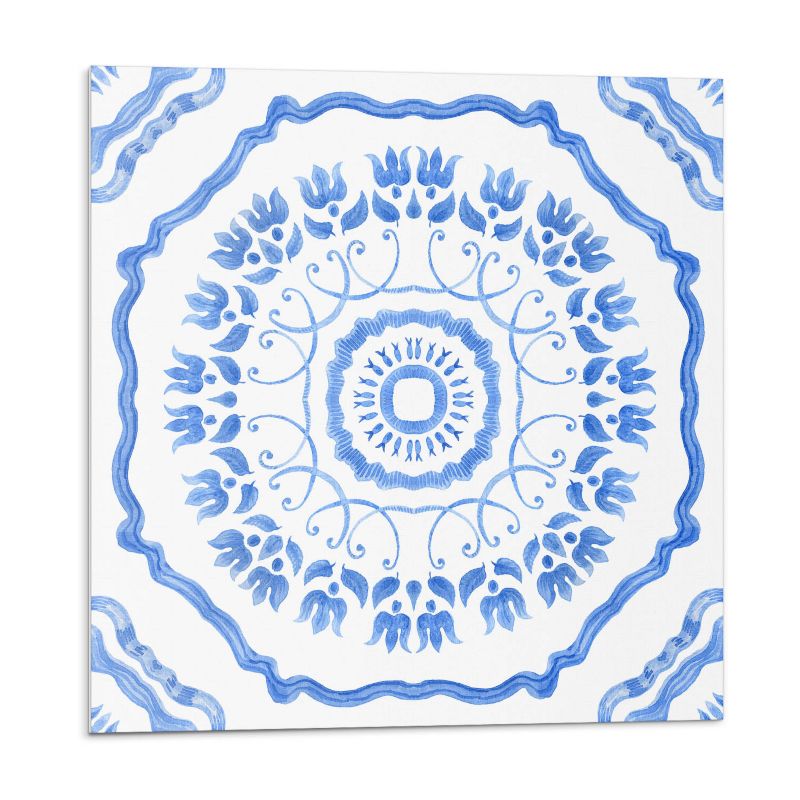 Kafelki samoprzylepne Wallfluent 30x30 cm Okrągły motyw florystyczny 9 szt.